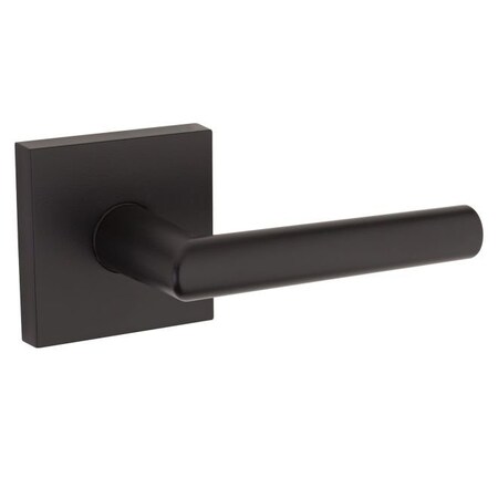 Kwikset Milan Lever Interior Single Cylinder Handleset Trim, Iron Black 971MILSQT-514